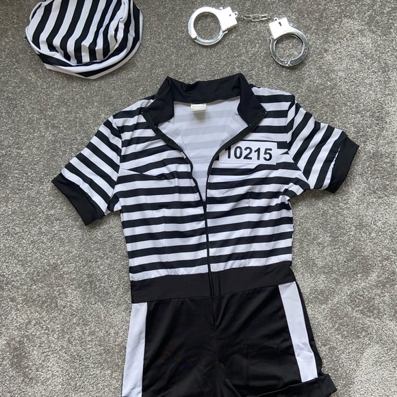 Adult guilt inmate prisoner women costume - Picture 3 of 8